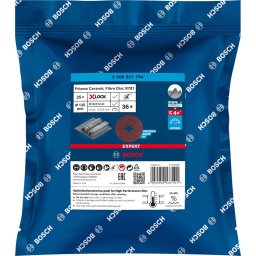 Bosch Powertools X-LOCK Expert R781 Prisma Ceramic Fiber Sanding Disc, 125mm, K36 (25 pieces, bore 22.23mm)