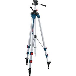 Bosch BT250 Professional construction tripod, tripods and tripod accessories (silver / blue, 1/4 "tripod thread)