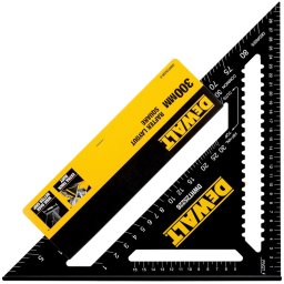 DEWALT Speed Square 30cm Angle Finder (Black)