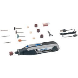 Dremel Lite 7760-15, cordless multifunctional tool 3.6 volts (gray, Li-ion battery 2Ah, 15-piece accessories)