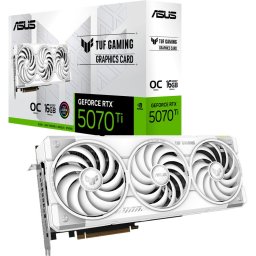 Placa video nVidia GeForce RTX 5070 Ti TUF GAMING OC White 16GB, GDDR7, 256 bit