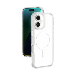 Husa Husă magnetică AmazingThing Titan Pro Mag cu inel magnetic pentru Apple iPhone 16 - transparentă