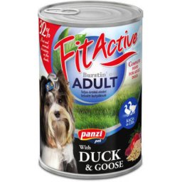 FitActive Dog Adult Duck & Goose conservă pentru câini (12 x 1240 g) 14.48 kg