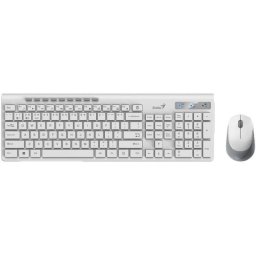 GENIUS SlimStar 8230 cablu fără tastatură și mouse maghiar alb