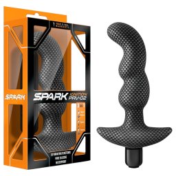 Blush Spark - vibrator anal rezistent la apă - negru