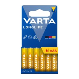Baterie alcalină 6 buc. Varta 4103101746 LONGLIFE AAA 1,5V