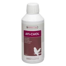 Supliment pasari exotice Oropharma Avi-Chol Liver Moult, detoxifiere si naparlire, Versele Laga, 250 ml