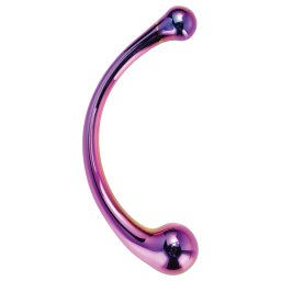 Dreamtoys - dildo din sticlă masaj - mov