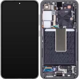 Piese si componente Display cu Touchscreen Samsung Galaxy S23 S911, cu Rama, Negru (Phantom Black), Service Pack GH82-30480A