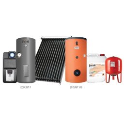 Pachet Solar Basic 1 Colector Ecotube New 25 Tuburi , Boiler 200 Litri, Acm 3-4 Persoane