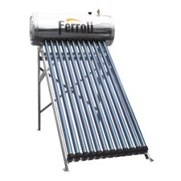 PANOU SOLAR PRESURIZAT DIN INOX ECOHEAT PRO 12 TUBURI , BOILER 120 LITRI