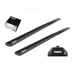 Bare transversale Thule Evo Flush Rail Wingbar Evo Black pentru SKODA Kodiaq 5 usi SUV, model 2024 - prezent, Sistem cu prindere pe bare longitudinale integrate