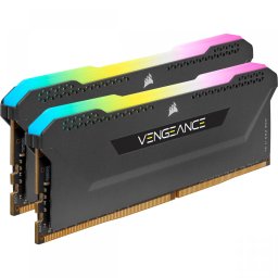 Memorie DDR Corsair DDR4 32 GB, frecventa 3200 MHz, 16 GB x 2 module, radiator, iluminare RGB, CMH32GX4M2E3200C16