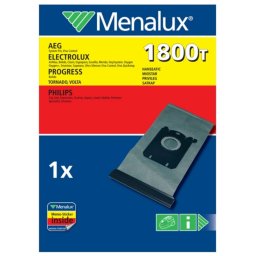Sac aspirator reutilizabil MENALUX 1800 T, material textil, compatibil cu aspiratoare Philips si Electrolux