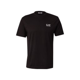 EA7 Emporio Armani Tricou negru / alb
