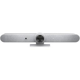 Sistem videoconferinta Logitech Rally Bar, Ultra-HD 4K, zoom optic 5x, microfoane beamforming, certificata Zoom & Microsoft Teams, Alb
