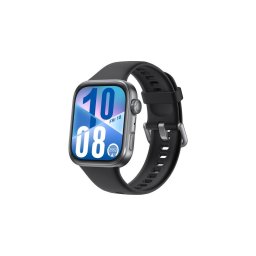 Smartwatch Fit 4 Black Fluoroelastomer Strap