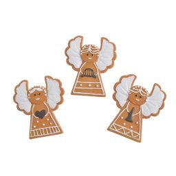 Figurina ingeras turta dulce pentru aranjamente florale set 3 buc