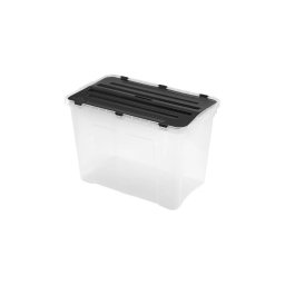 Cutie de depozitare 60 l DRAGON negru/transparent