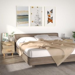 Noptiere, 2 buc., stejar sonoma, 40x35x47,5 cm GartenMobel Dekor