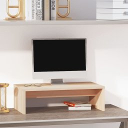 Stand pentru monitor, 50x27x15 cm, lemn masiv de pin GartenMobel Dekor