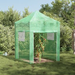 Sera cu acoperis Manual Verde 200 x 200 x 300 cm Otel GartenMobel Dekor