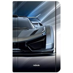 Mapă elastică cu model de mașină sport - A4