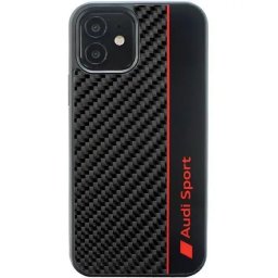 Husa Audi Carbon Fiber Stripe iPhone 11 / Xr 6.1" black/black hardcase AUS-TPUPCIP11-R8/D1-BK