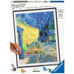 Ravensburger CreArt ART Collection - Café Terrace at Night (Van Gogh), painting