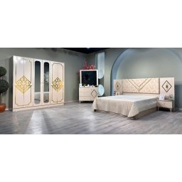 DORMITOR COMPLET LUNA SALTEA+SOMIERA INCLUSA