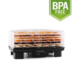 Klarstein Bananarama uscător de fructe 550W negru uscător dehydrator 6 etaje (KG3-Bananarama-B)