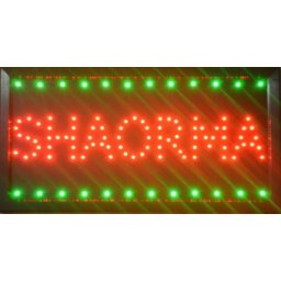 Reclama LED - SHAORMA - de interior, 48 x 25 cm