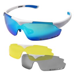 YEAZ Ochelari de soare sport 'Sunup' albastru / gri / alb