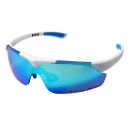 YEAZ Ochelari de soare sport 'Sunup' albastru aqua / albastru închis / alb