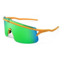 YEAZ Ochelari de soare sport 'Sunshade' verde / portocaliu