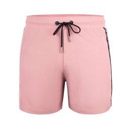 YEAZ Pantaloni de baie 'Seabeat' roz pal / negru / alb