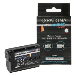 ​Acumulator Patona Platinum EN-EL15C cu USB-C 2600mAh compatibil Nikon-1363