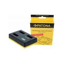 Incarcator triplu USB PATONA f. Canon NB-13L PowerShot G5 X G5X G7 X G7 X Mark II G7X G9 X G9X incl. Cablu USB tip C-1710