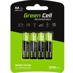Baterii Reincarcabile 4 x AA HR6 2000mAh Green Cell GR02 Nickel-Metal