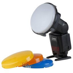 Filtre colorate pentru blitz pe patina cu adaptor universal
