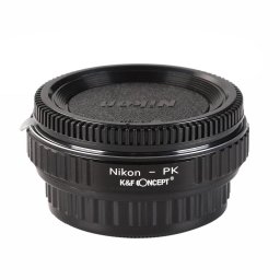Adaptor montura K&F Concept Nikon-PK cu sticla optica de la Nikon F la Pentax K