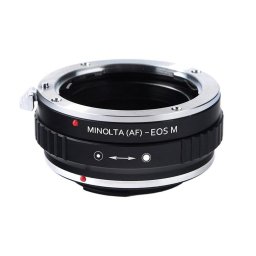 Adaptor montura K&F Concept Minolta (AF)-EOS M de la Minolta AF/Sony A la Canon EOS M