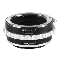 Adaptor montura K&F Concept PK/DA-E de la Pentax K/M/A/FA/DAla Sony E-Mount