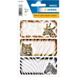 Herma: Etichetă carnet cu model safari - set de 9 buc.