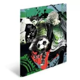 Mapă cu elastic, model fotbal - A3