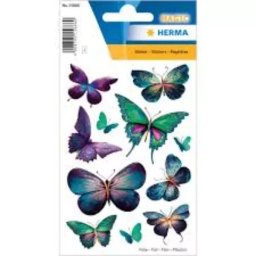 Herma: Autocolant strălucitor cu motiv de fluturi magici