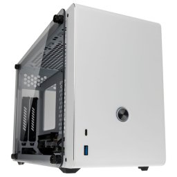 Carcasa Ophion, Mini ITX, fara sursa, Tempered Glass, White