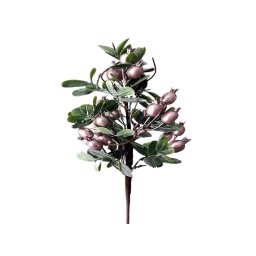 Crenguta verdeata+bobite roz pentru aranjamente florale