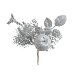 Crenguta brad artificial+mere+bobite pentru aranjamente florale