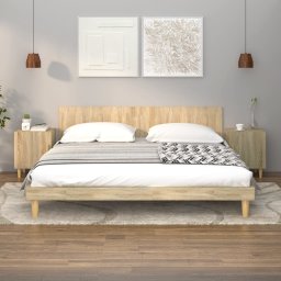 Noptiere, 2 buc., stejar sonoma, lemn prelucrat GartenMobel Dekor